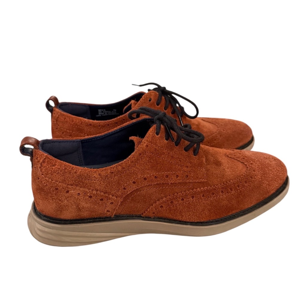Cole Haan ZerøGrand Mens 7M‎ Brown Suede Wingtip Oxford Shoes C26314 GRAND.ØS